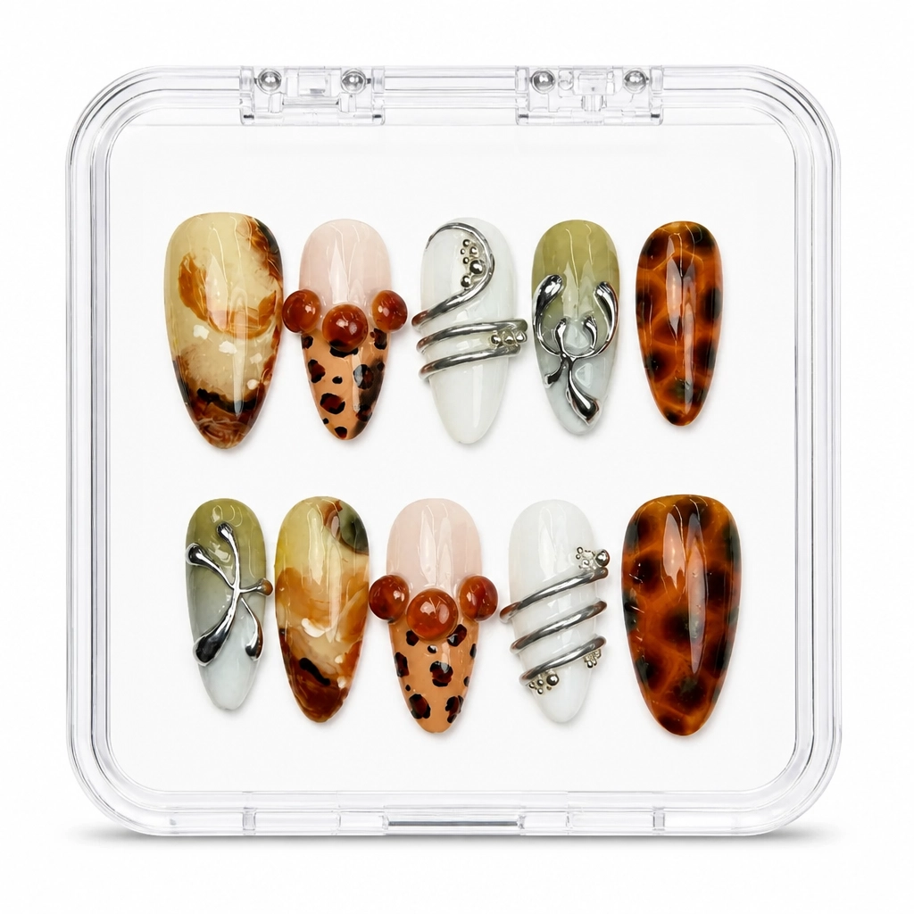 Press-on Nails Wholesale $9.90 Tortoiseshell Luxe by Yabe Vietnam