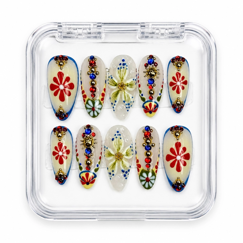 Press-on Nails Wholesale $9.90 Baroque Blossom by Yabe Vietnam