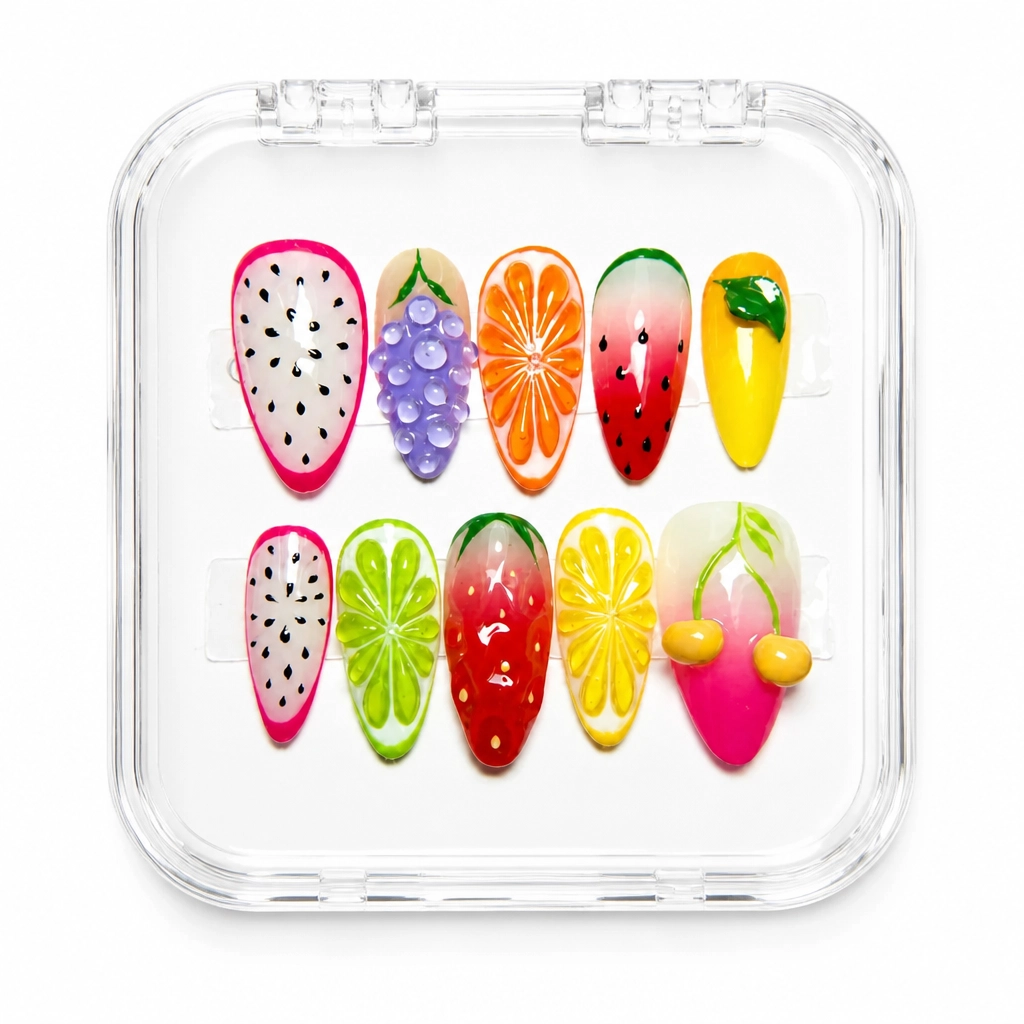 Press-on Nails Wholesale $9.90 Tropical Delight by Yabe Vietnam