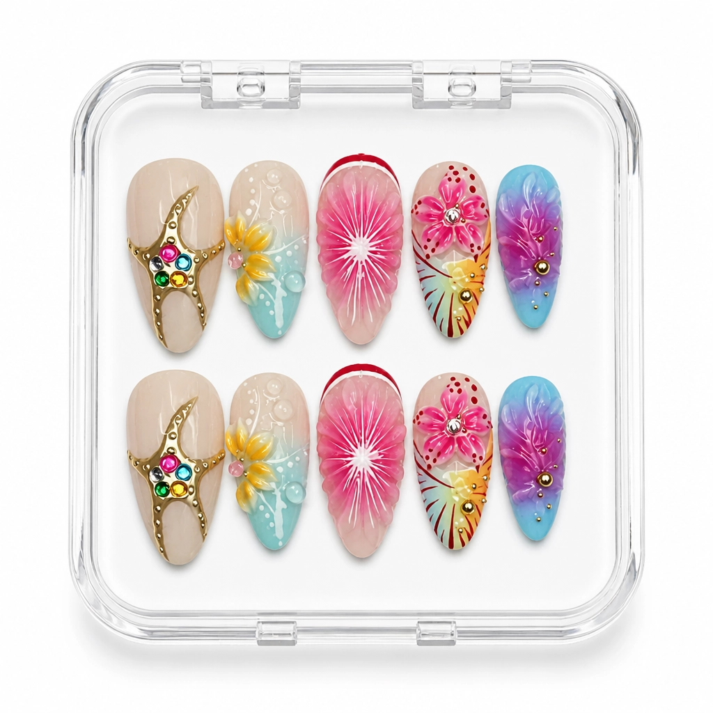 Press-on Nails Wholesale $9.90 Botanical Dreamscape by Yabe Vietnam