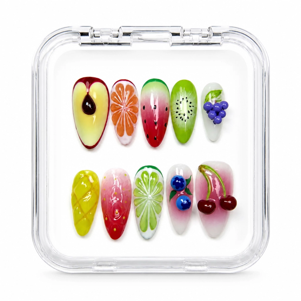 Press-on Nails Wholesale $9.90 Fruit Oasis by Yabe Vietnam