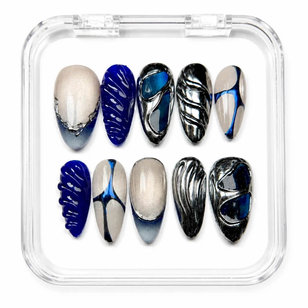 Press-on Nails Wholesale $9.90 Midnight Shimmer by Yabe Vietnam