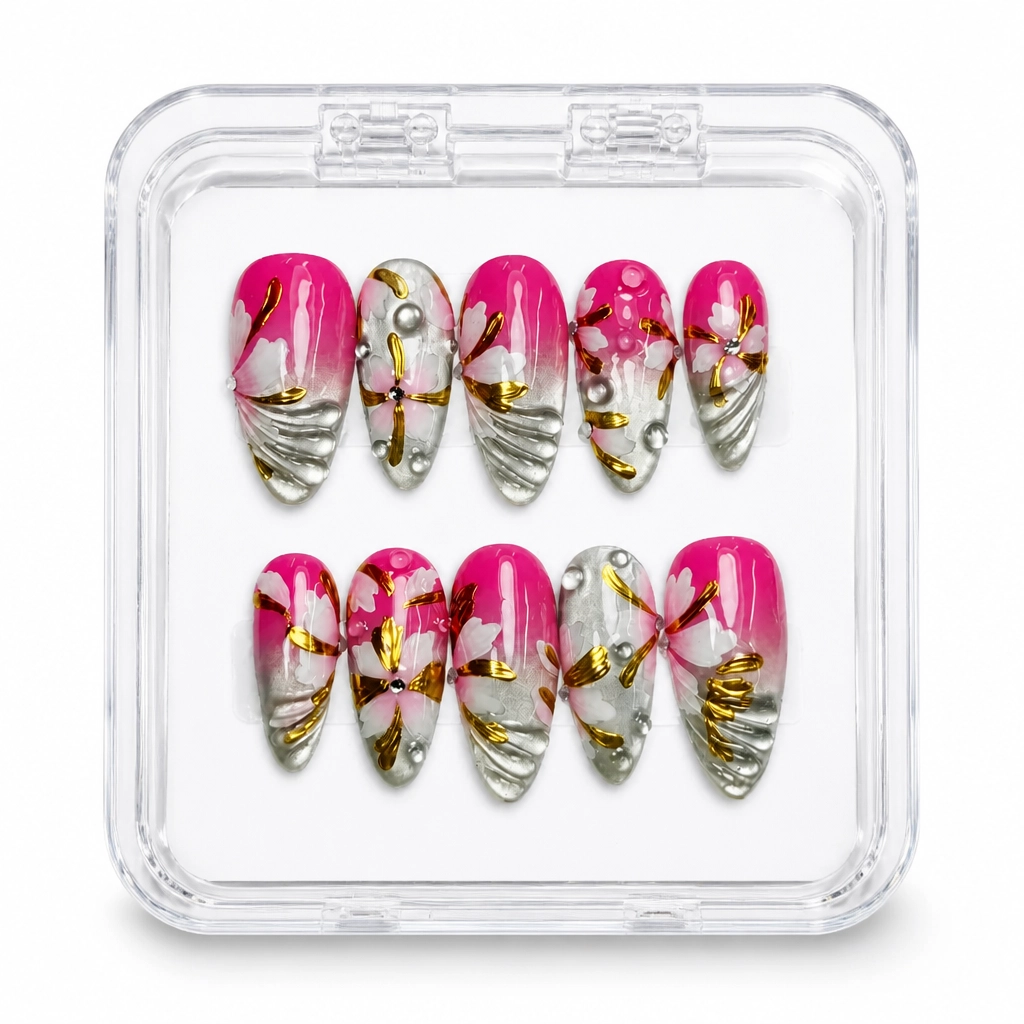 Press-on Nails Wholesale $9.90 Fuchsia Luxe by Yabe Vietnam