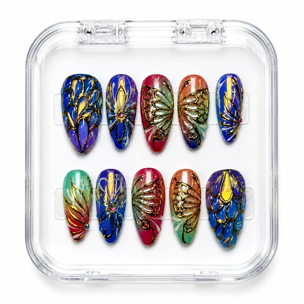 Press-on Nails Wholesale $9.90 Velvet Butterfly Luxe by Yabe Vietnam