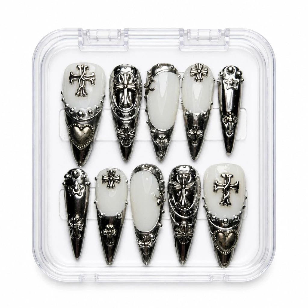 Press-on Nails Wholesale $9.90 Sacred Elegance by Yabe Vietnam