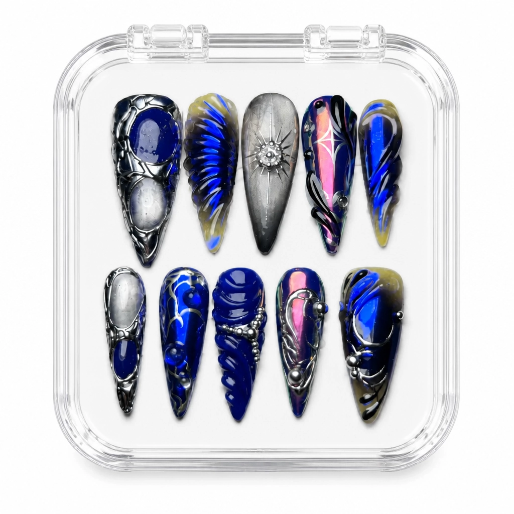 Press-on Nails Wholesale $9.90 Cosmic Swirl by Yabe Vietnam