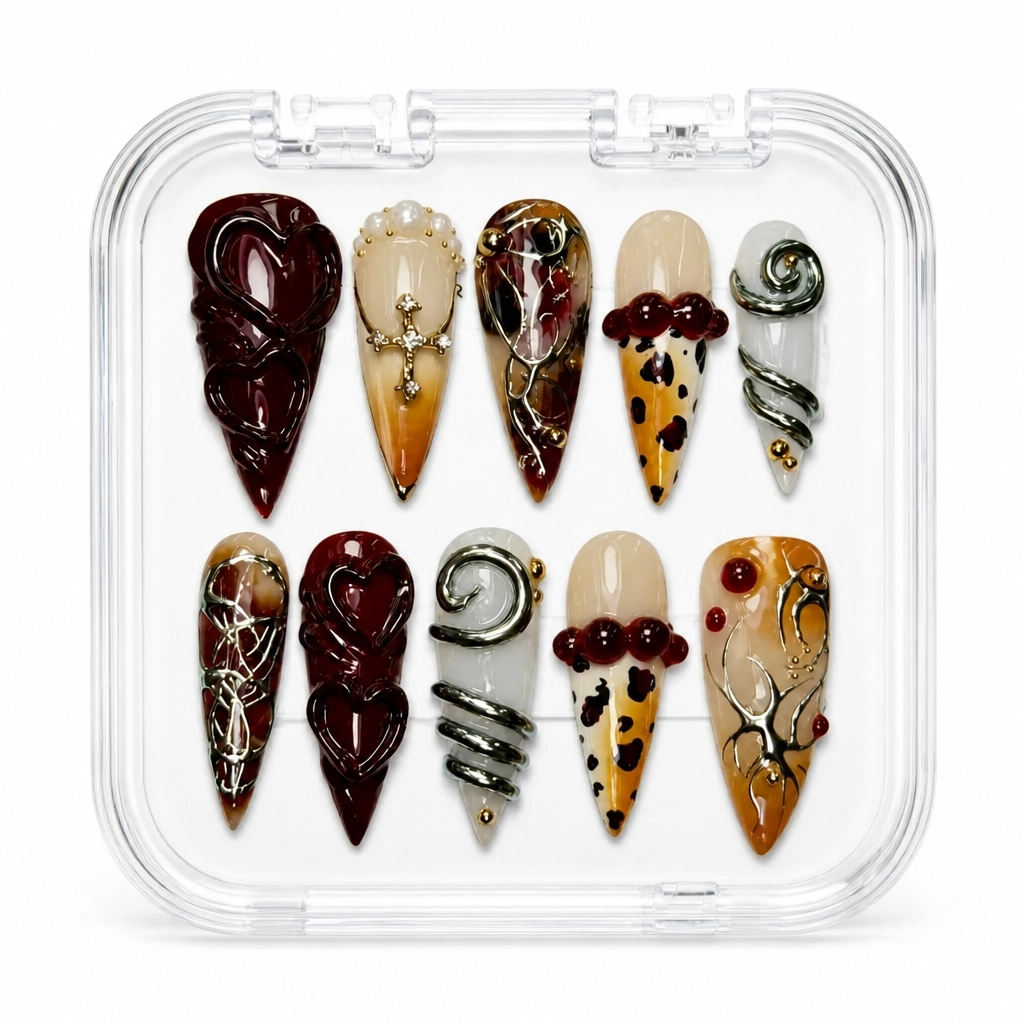 Press-on Nails Wholesale $9.90 Tortoise Luxe by Yabe Vietnam