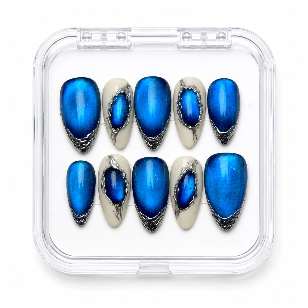 Press-on Nails Wholesale $9.90 Velvet Sapphire by Yabe Vietnam
