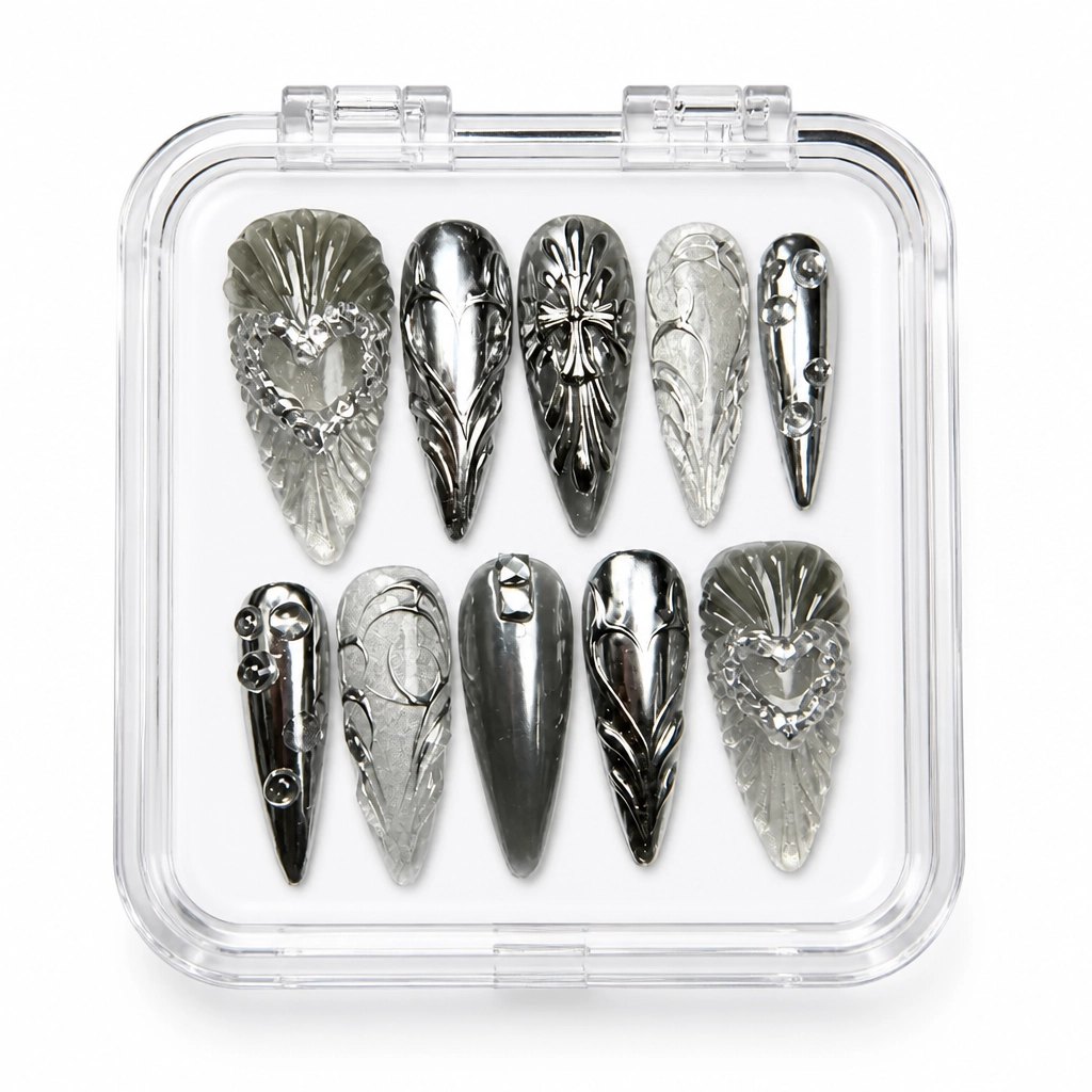 Press-on Nails Wholesale $9.90 Feather Luxe by Yabe Vietnam