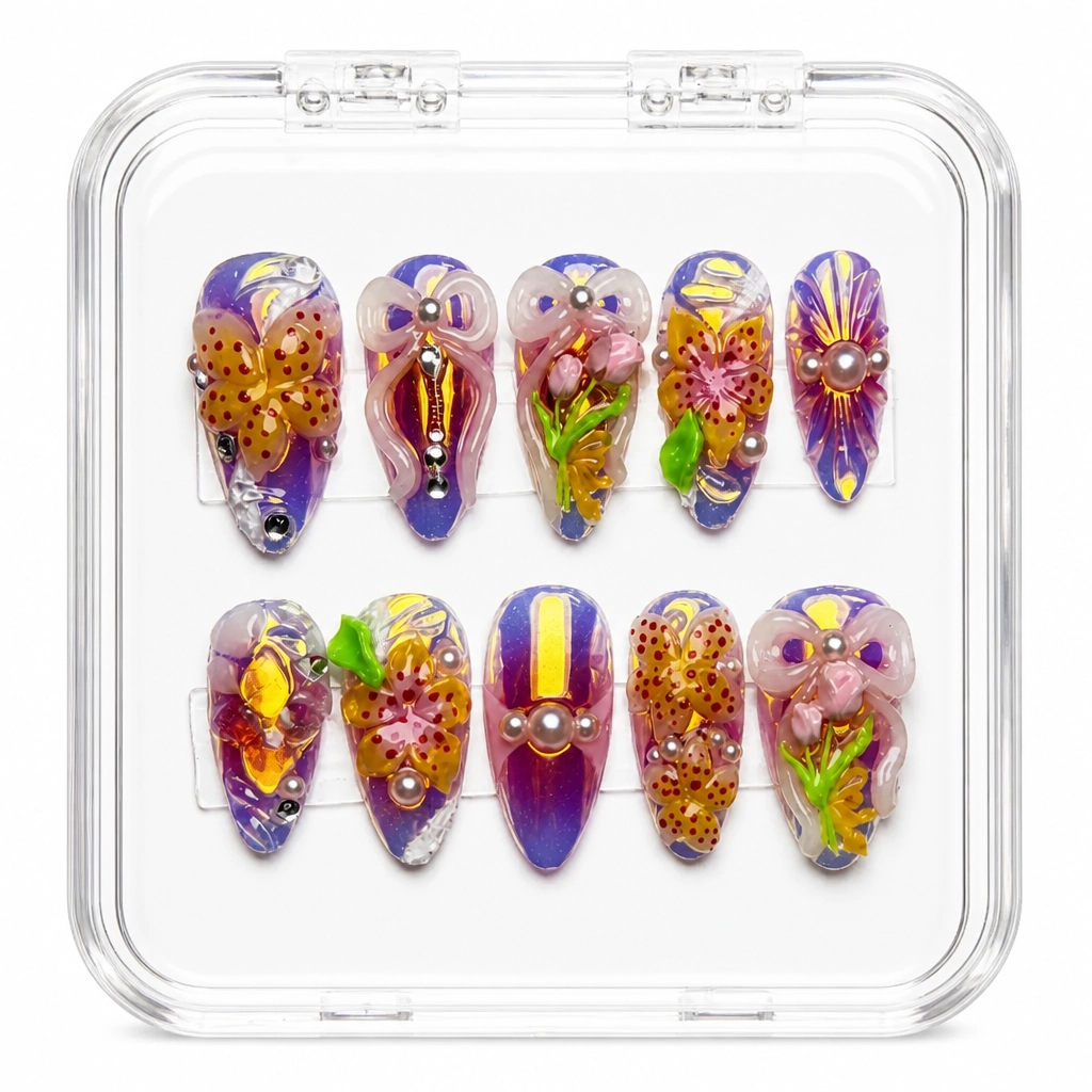 Press-on Nails Wholesale $9.90 Enchanted Bloom by Yabe Vietnam