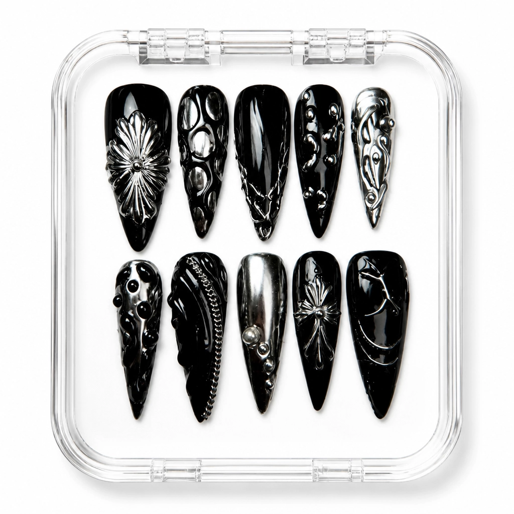 Press-on Nails Wholesale $9.90 Midnight Ethereal by Yabe Vietnam