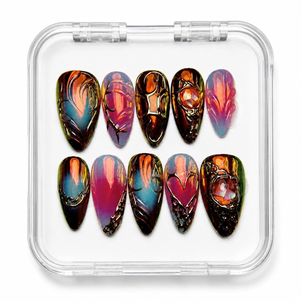 Press-on Nails Wholesale $9.90 Cosmic Enchantment by Yabe Vietnam
