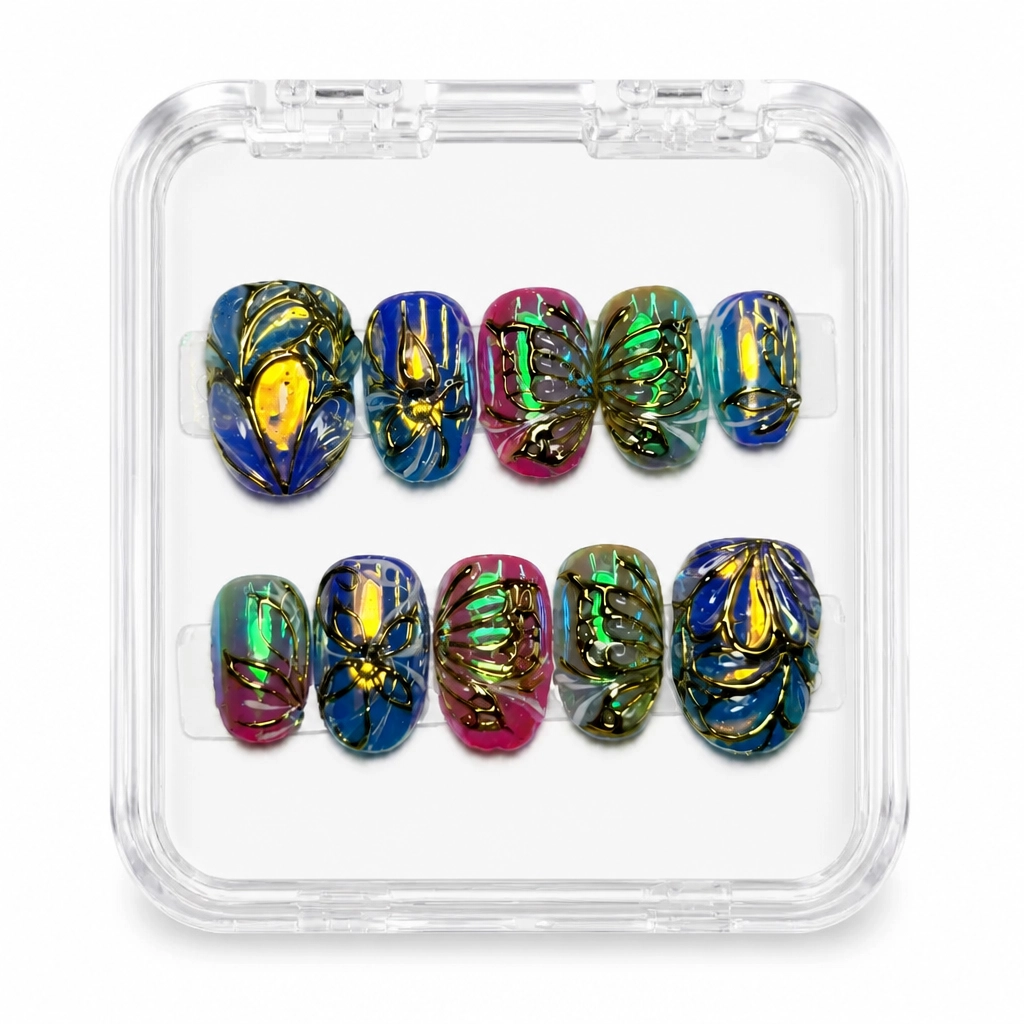 Press-on Nails Wholesale $9.90 Emerald Luxe by Yabe Vietnam