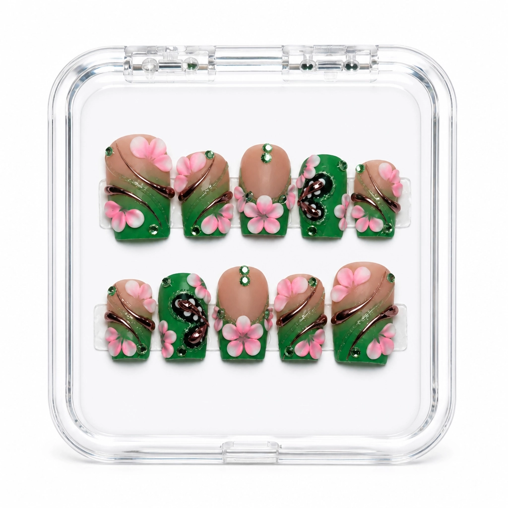 Press-on Nails Wholesale $9.90 Velvet Bloom by Yabe Vietnam