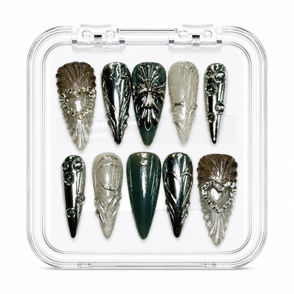 Press-on Nails Wholesale $9.90 Velvet Obsidian by Yabe Vietnam