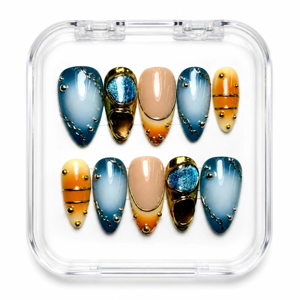 Press-on Nails Wholesale $9.90 Satin Midnight Luxe by Yabe Vietnam