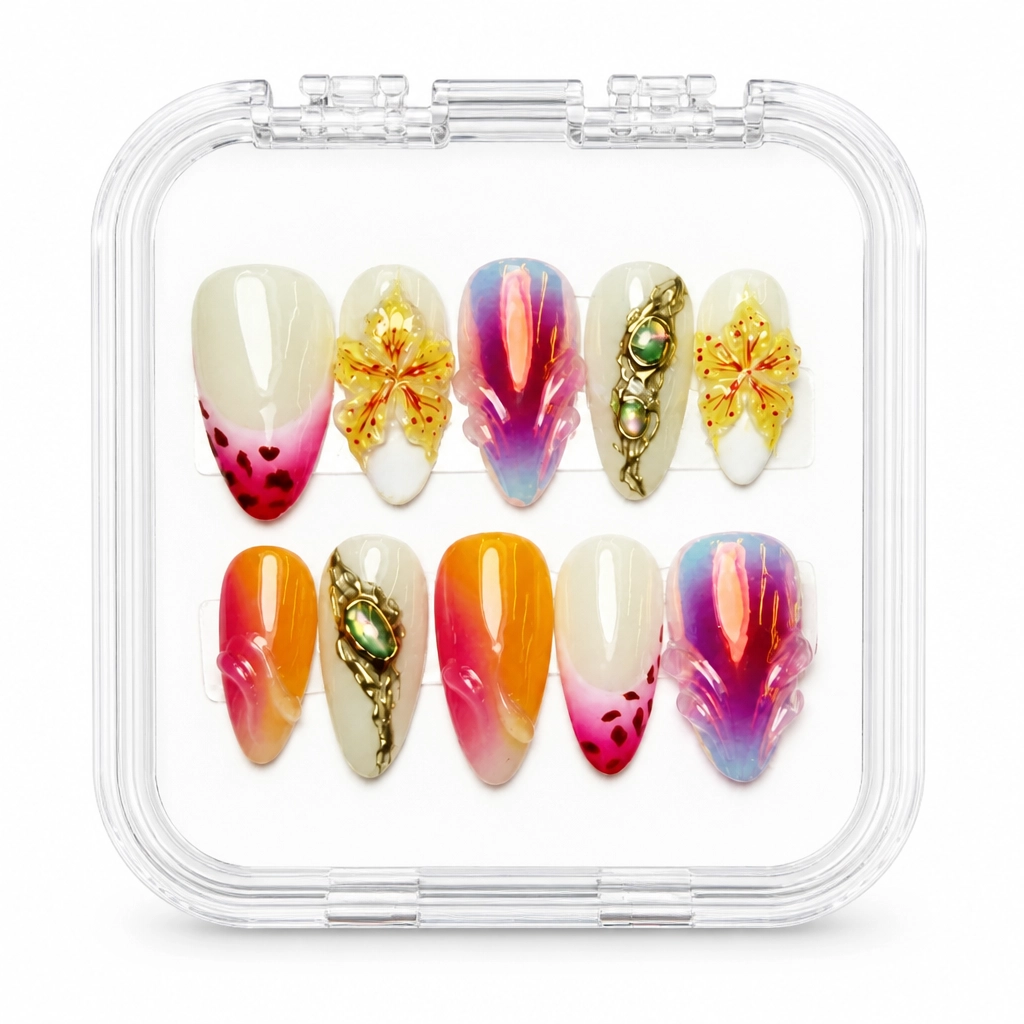 Press-on Nails Wholesale $9.90 Cream Ombre Luxe by Yabe Vietnam