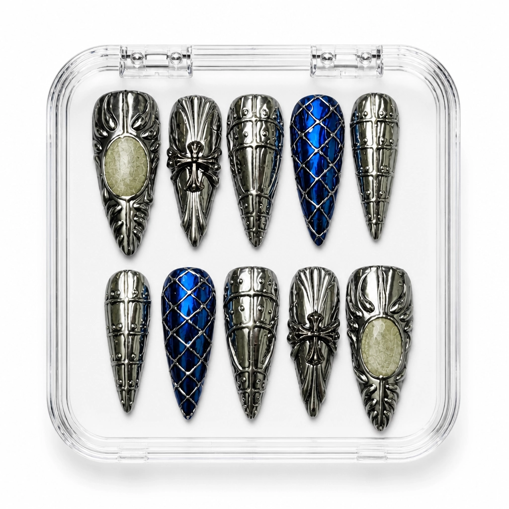 Press-on Nails Wholesale $9.90 Sapphire Luxe by Yabe Vietnam