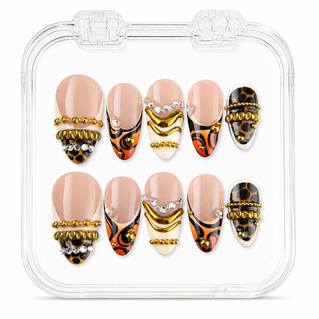 Press-on Nails Wholesale $9.90 Wild Glamour by Yabe Vietnam