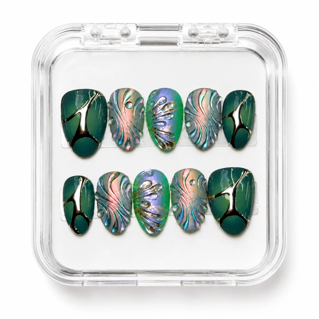 Press-on Nails Wholesale $9.90 Champagne Dream by Yabe Vietnam