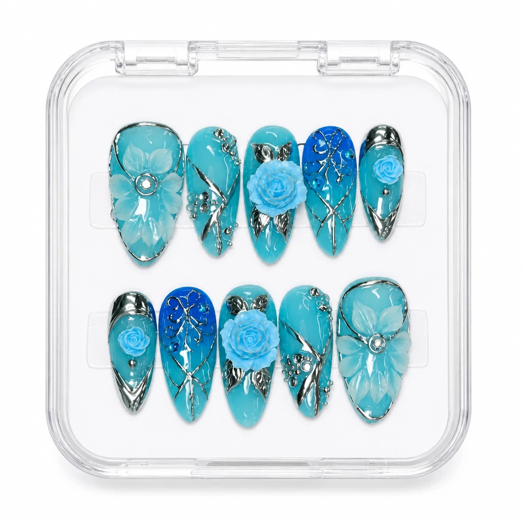 Press-on Nails Wholesale $9.90 Lavender Dreamscape by Yabe Vietnam