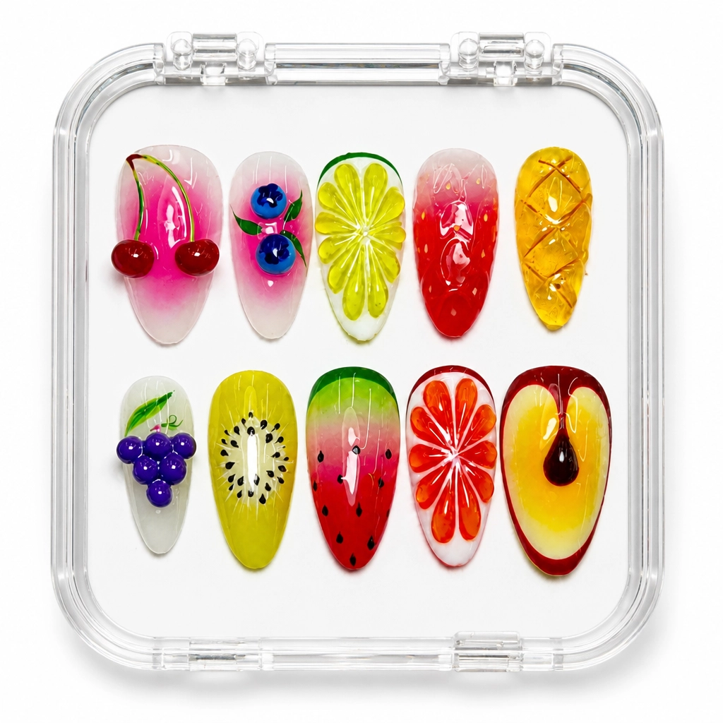 Press-on Nails Wholesale $9.90 Tropical Delight by Yabe Vietnam