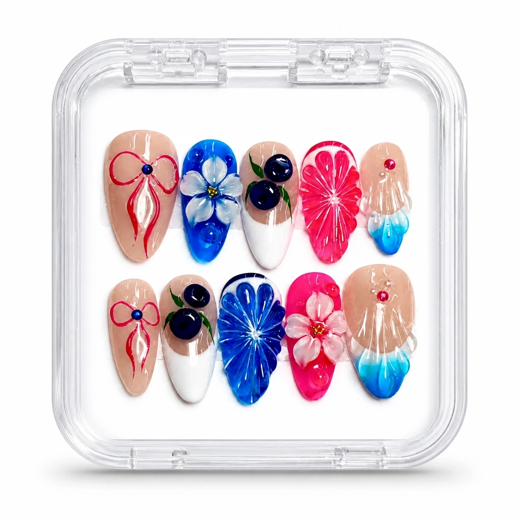 Press-on Nails Wholesale $9.90 Floral Bliss by Yabe Vietnam