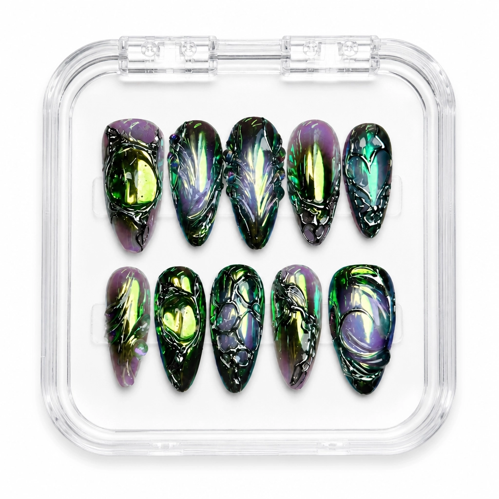 Press-on Nails Wholesale $9.90 Chromatic Venom by Yabe Vietnam
