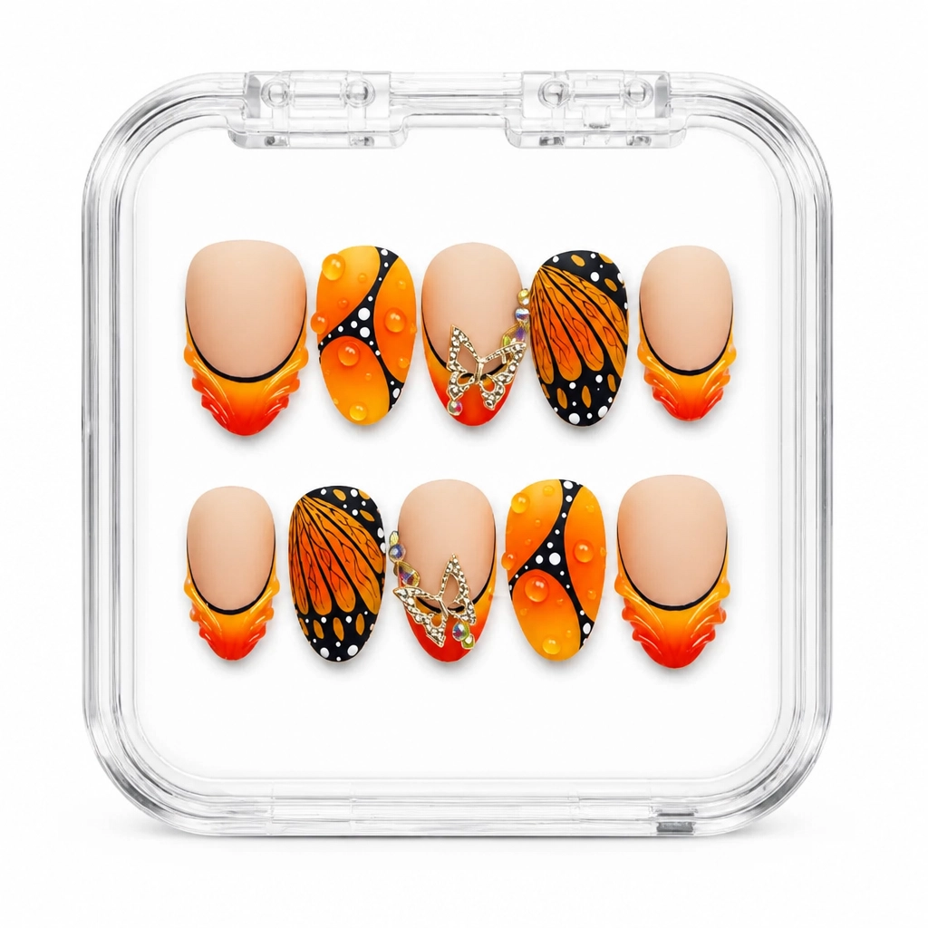 Press-on Nails Wholesale $9.90 Butterfly Bliss by Yabe Vietnam