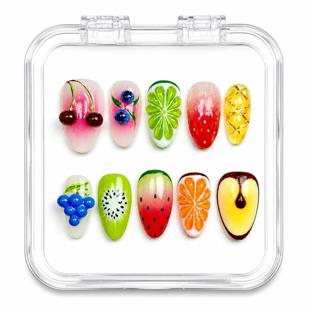 Press-on Nails Wholesale $9.90 Fruity Delight by Yabe Vietnam