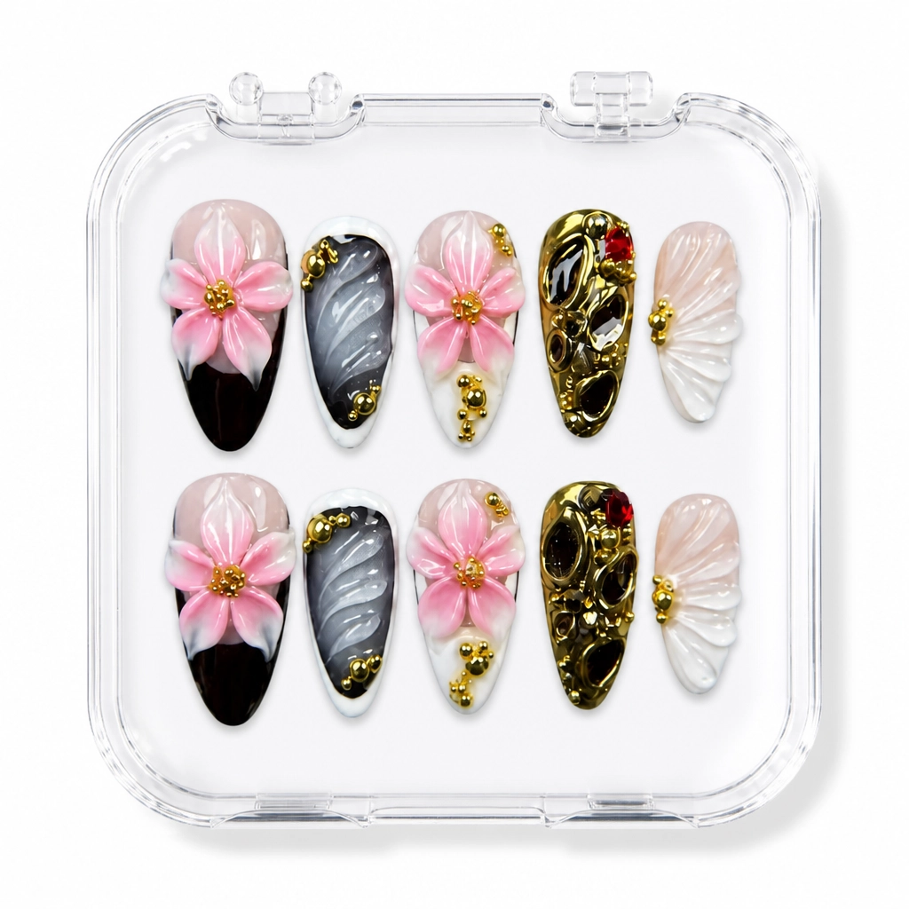 Press-on Nails Wholesale $9.90 Gothic Bloom by Yabe Vietnam