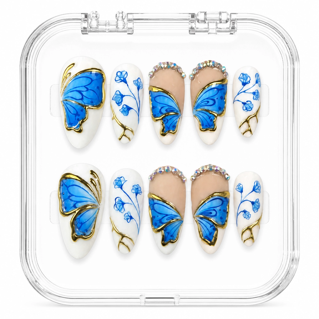 Press-on Nails Wholesale $9.90 Butterfly Dreamscape by Yabe Vietnam