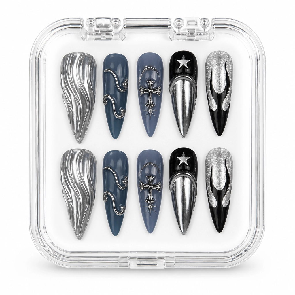 Press-on Nails Wholesale $9.90 Gothic Glamour by Yabe Vietnam