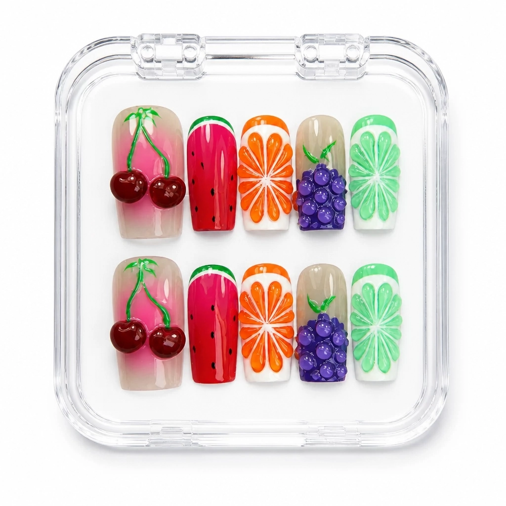 Press-on Nails Wholesale $9.90 Fruity Fiesta by Yabe Vietnam