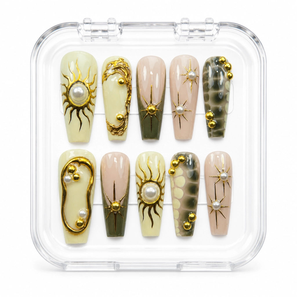 Press-on Nails Wholesale $9.90 Celestial Luxe by Yabe Vietnam