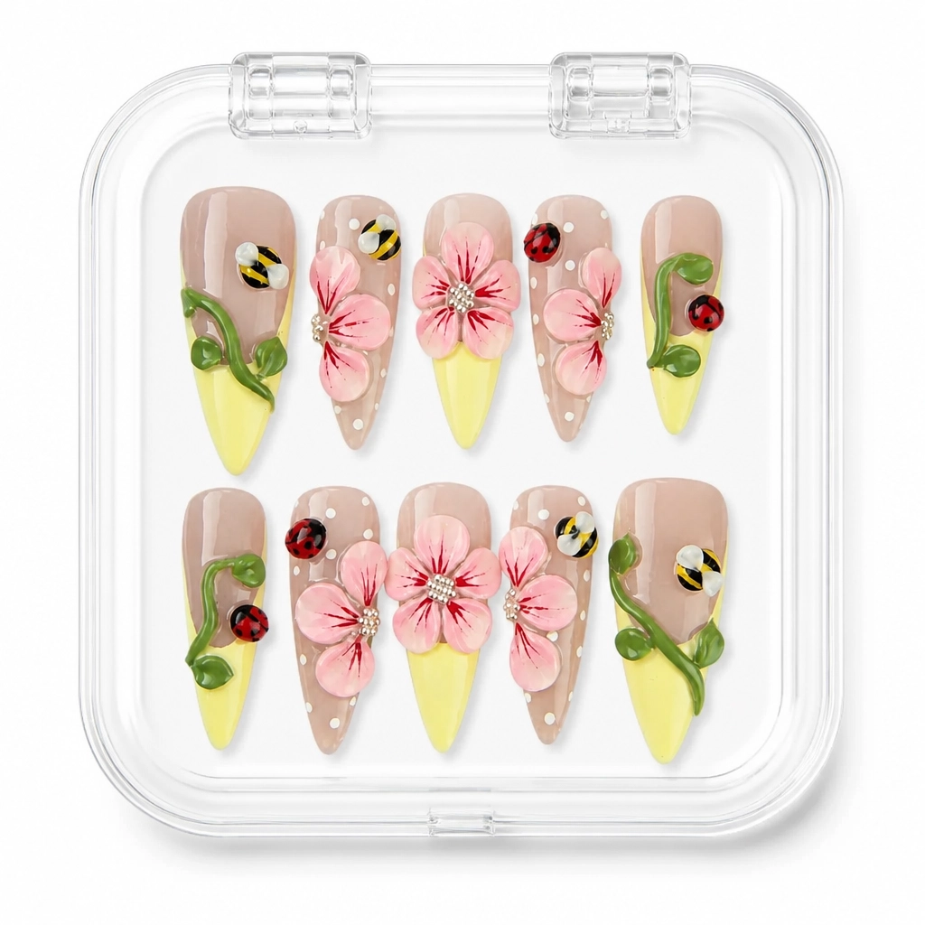 Press-on Nails Wholesale $9.90 Garden Bliss by Yabe Vietnam