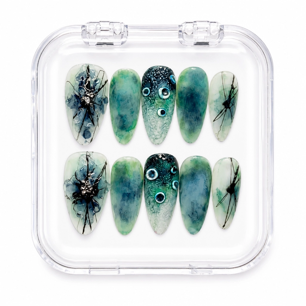 Press-on Nails Wholesale $9.90 Surreal Gaze by Yabe Vietnam