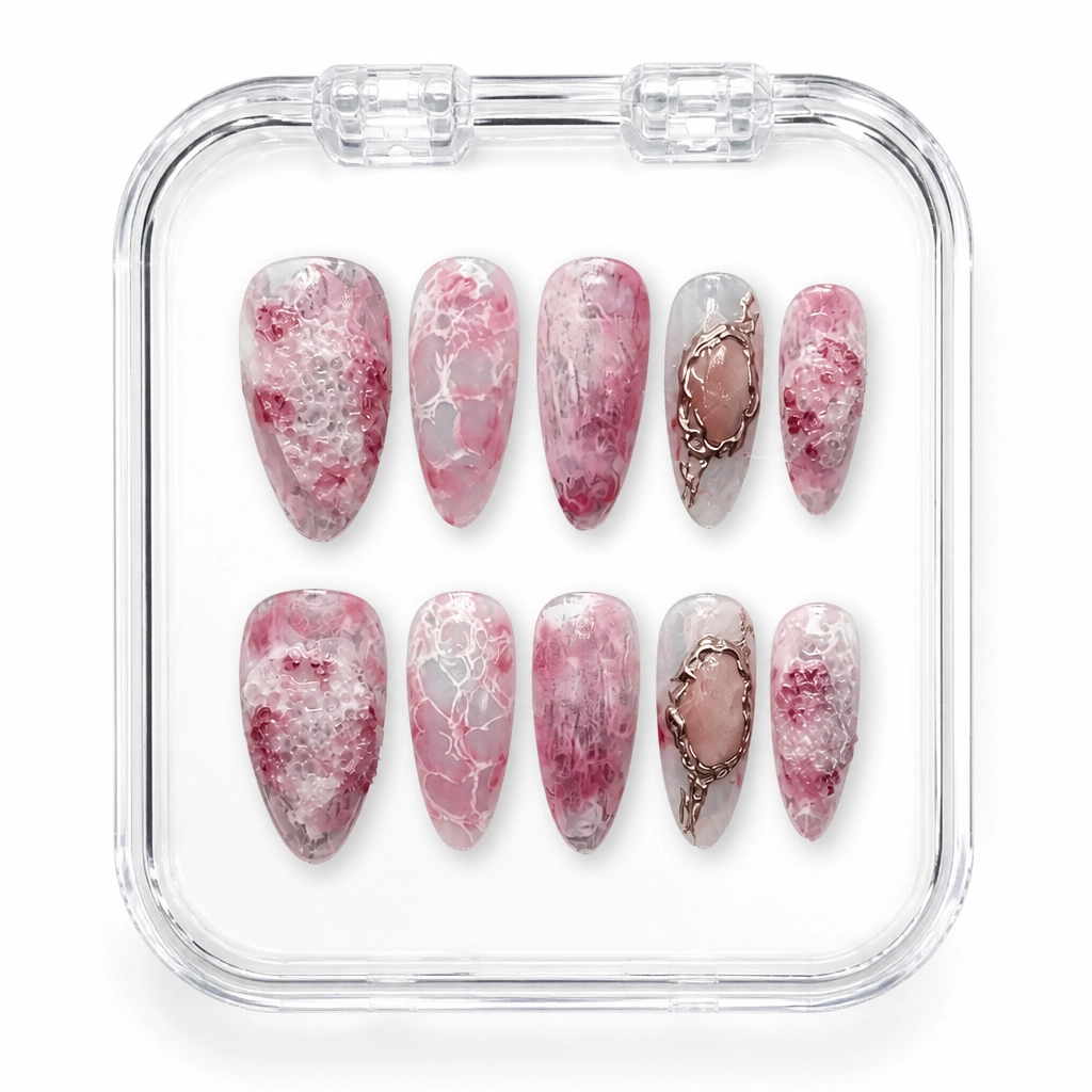 Press-on Nails Wholesale $9.90 Blushing Quartz by Yabe Vietnam