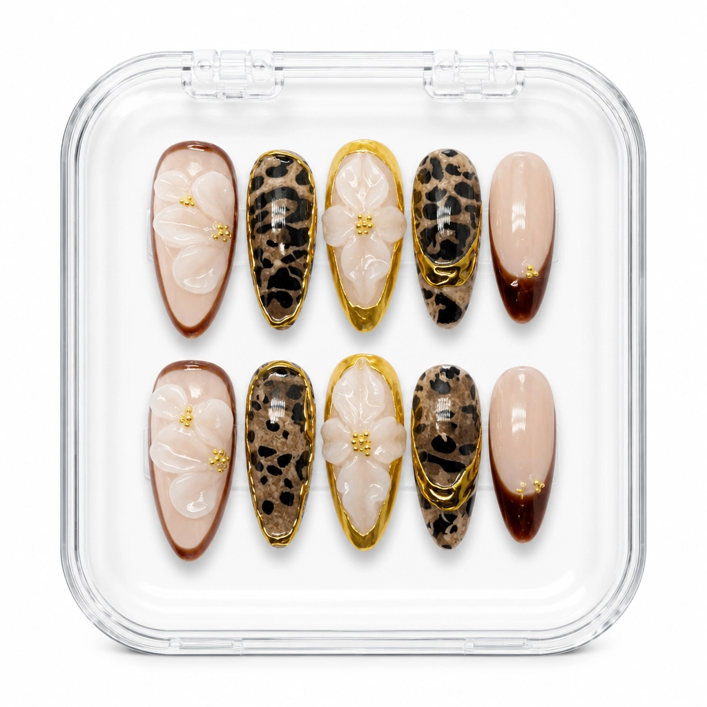 Press-on Nails Wholesale $9.90 Safari Chic by Yabe Vietnam
