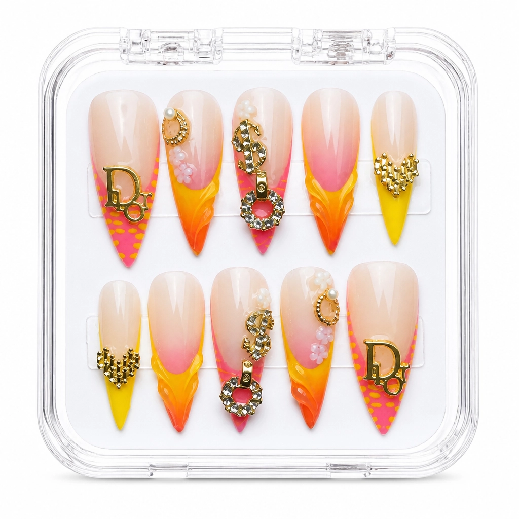 Press-on Nails Wholesale $9.90 Sunset Luxe by Yabe Vietnam