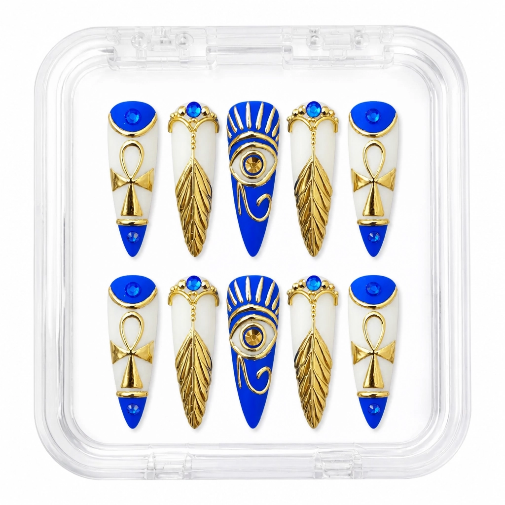 Press-on Nails Wholesale $9.90 Sapphire Royale by Yabe Vietnam