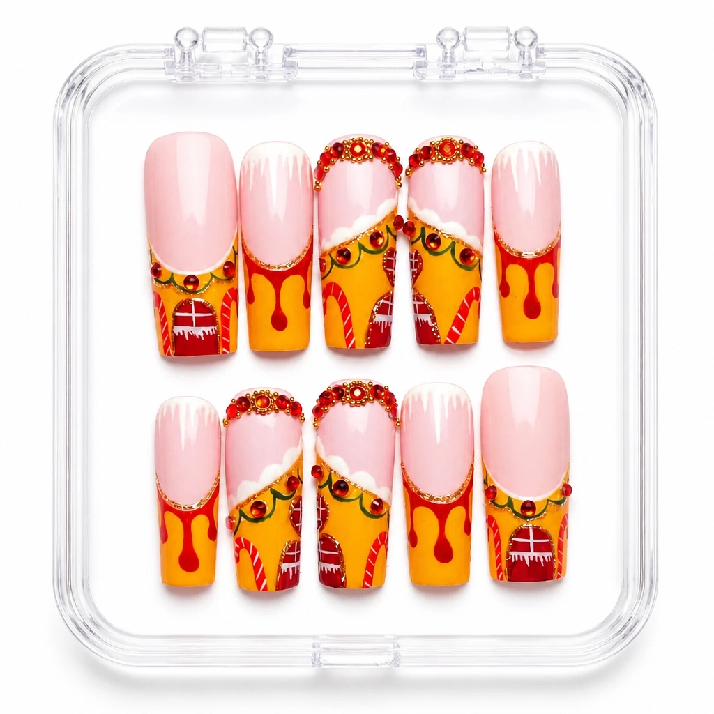 Press-on Nails Wholesale $9.90 Flame Gradient Luxe by Yabe Vietnam