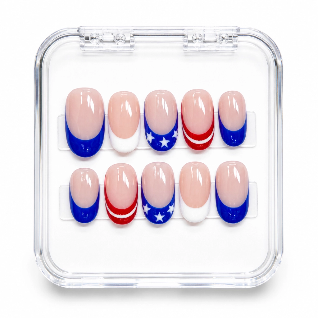 Press-on Nails Wholesale $9.90 Patriot Elegance by Yabe Vietnam