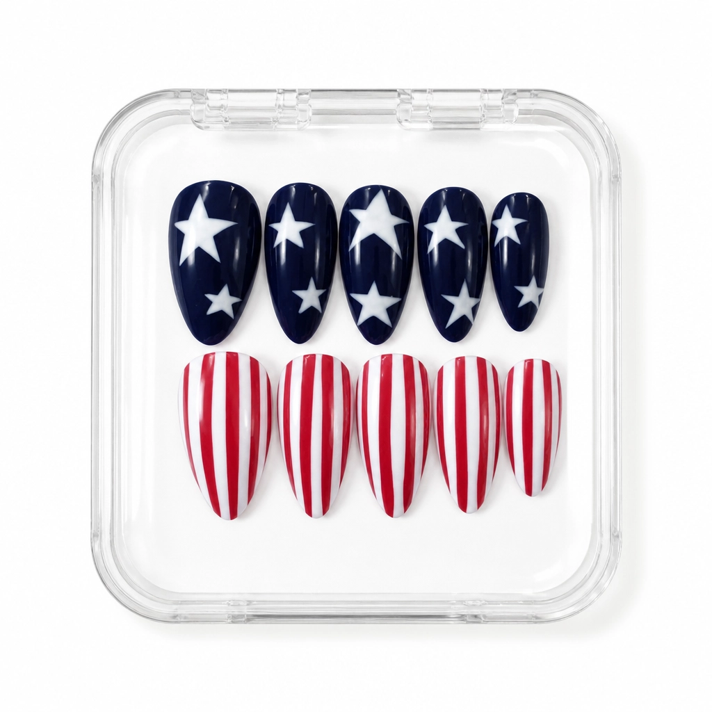 Press-on Nails Wholesale $9.90 Stars & Stripes by Yabe Vietnam