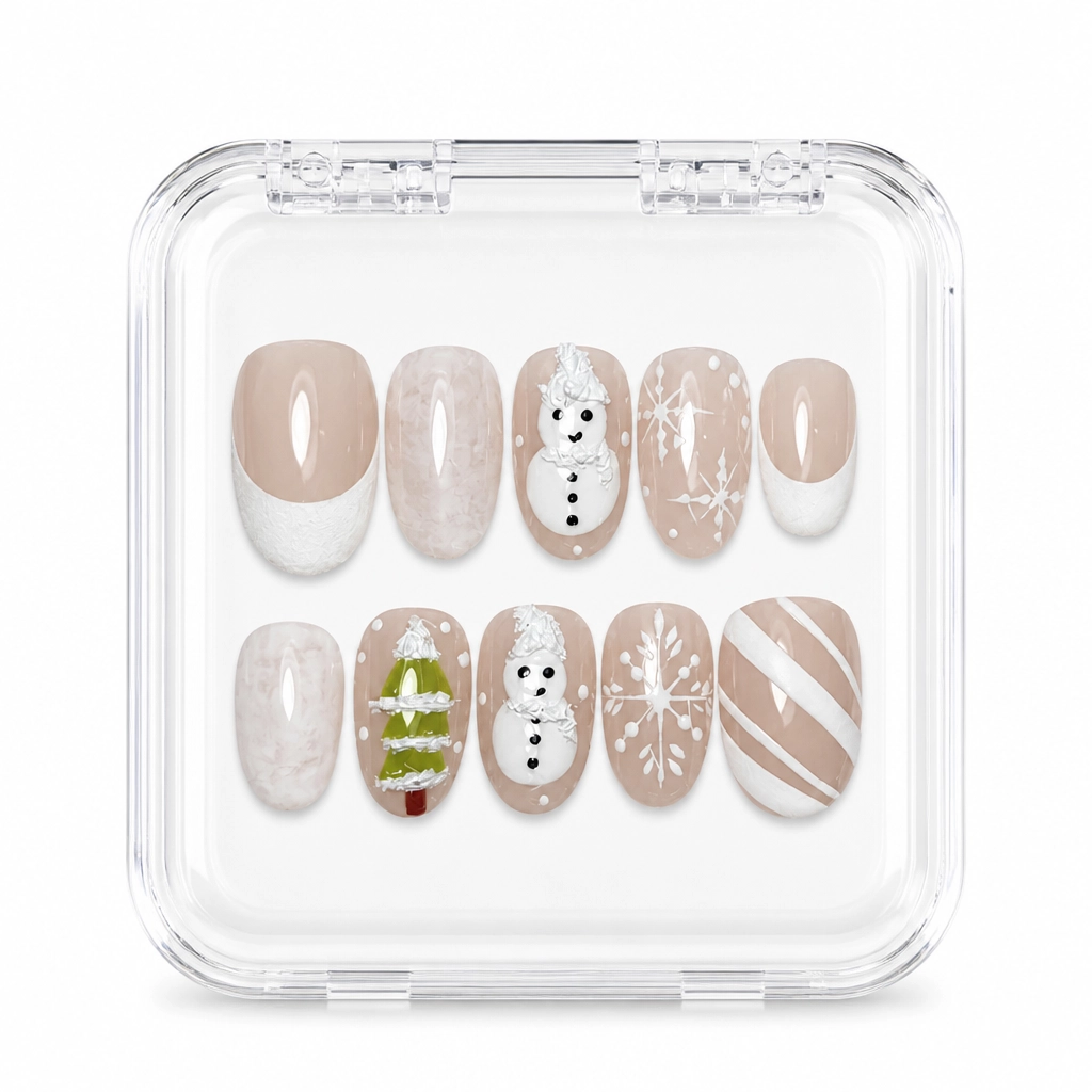 Press-on Nails Wholesale $9.90 Winter Wonderland by Yabe Vietnam