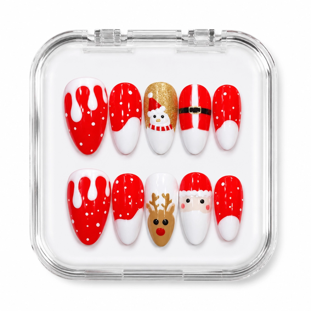 Press-on Nails Wholesale $9.90 Crimson Frost by Yabe Vietnam