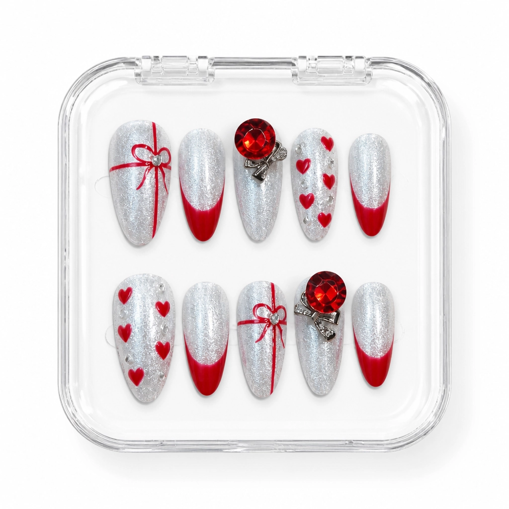 Press-on Nails Wholesale $9.90 Crimson Radiance by Yabe Vietnam