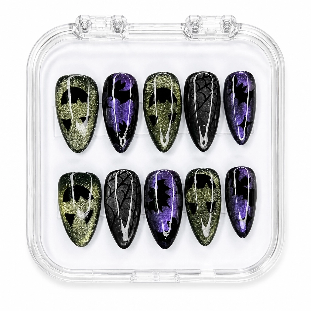 Press-on Nails Wholesale $9.90 Midnight Glitter by Yabe Vietnam