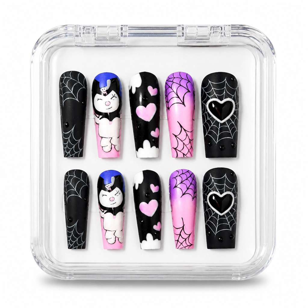 Press-on Nails Wholesale $9.90 Spiderweb Romance by Yabe Vietnam