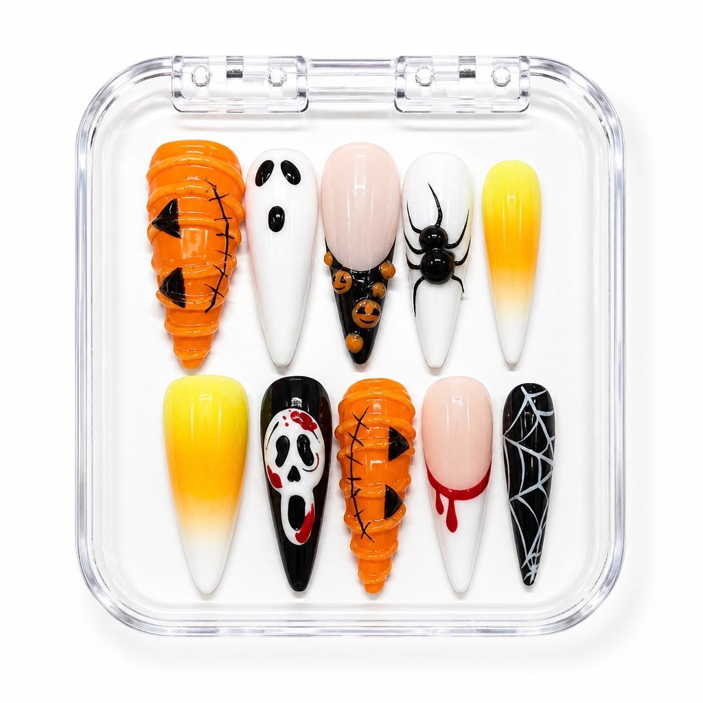 Press-on Nails Wholesale $9.90 Halloween Fiesta by Yabe Vietnam